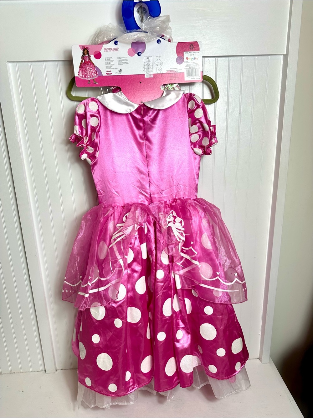 Disney Pink Minnie Mouse Polka Dot Dress with Ears - Picture 6 of 16